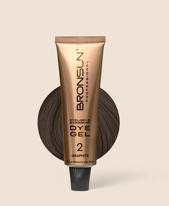 Краска для ресниц и бровей BRONSUN, цвет графит #2, 15мл