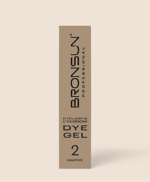 Краска для ресниц и бровей BRONSUN, цвет графит #2, 15мл