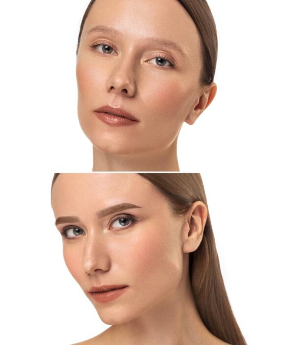 Краска для ресниц и бровей BRONSUN, цвет каштан #4, 15мл