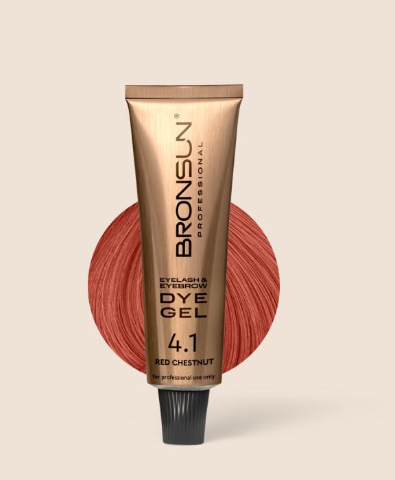 Краска для ресниц и бровей BRONSUN, цвет коричневый #6, 15мл