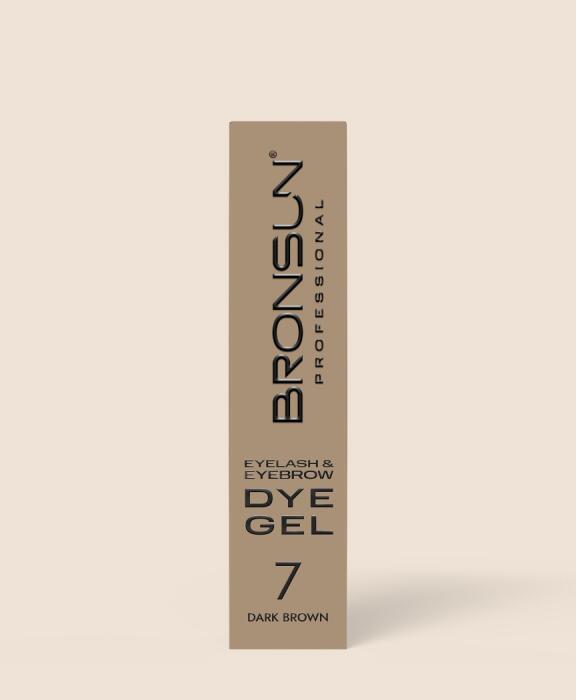 Краска для ресниц и бровей BRONSUN, цвет темно-коричневый #7, 15мл
