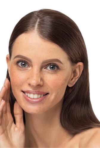 Eyebrow and eyelash cream dye BRONSUN brown #6, 0.51 fl.oz (15 ml)