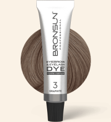 Eyebrow and eyelash cream dye NUDE RANGE BRONSUN graphite #3, 0.51 fl.oz (15 ml)