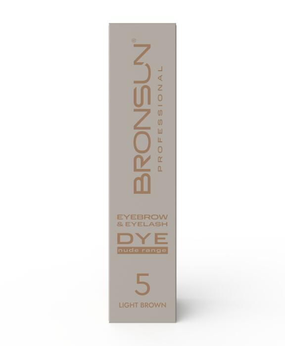 Eyebrow and eyelash cream dye NUDE RANGE BRONSUN light brown #5, 0.51 fl.oz (15 ml)