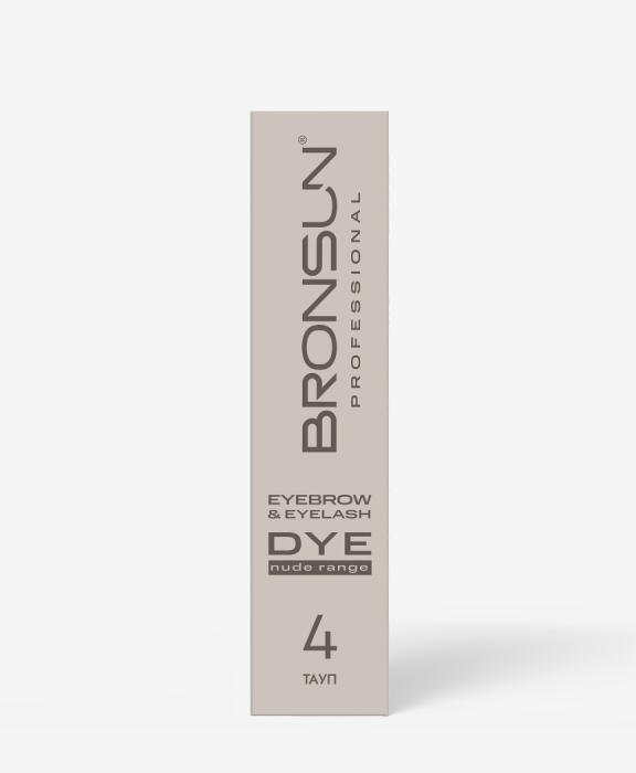 Eyebrow and eyelash cream dye NUDE RANGE BRONSUN taupe #4, 0.51 fl.oz (15 ml)