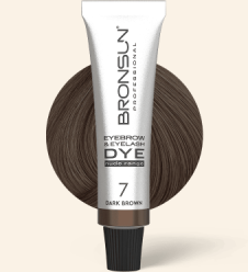Eyebrow and eyelash cream dye NUDE RANGE BRONSUN dark brown #7, 0.51 fl.oz (15 ml)