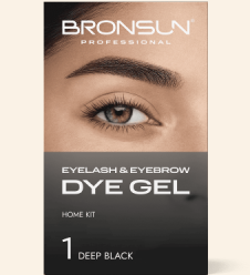 Eyelash and eyebrow dye home kit BRONSUN deep black #1