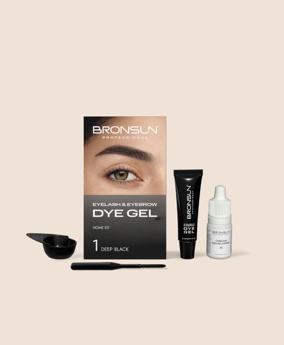 Набор для домашнего окрашивания BRONSUN, цвет черный #1