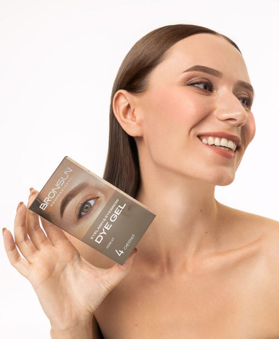 Набор для домашнего окрашивания BRONSUN, цвет каштан #4