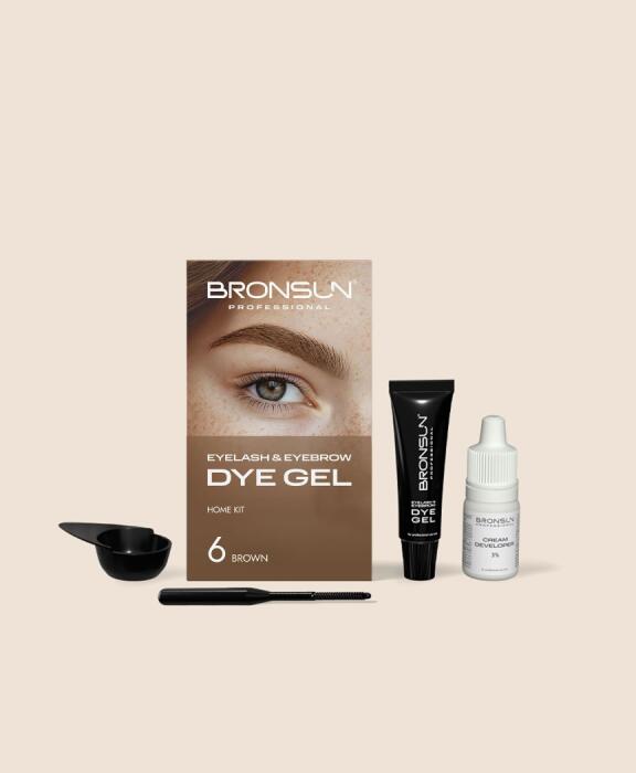 Набор для домашнего окрашивания BRONSUN, цвет коричневый #6
