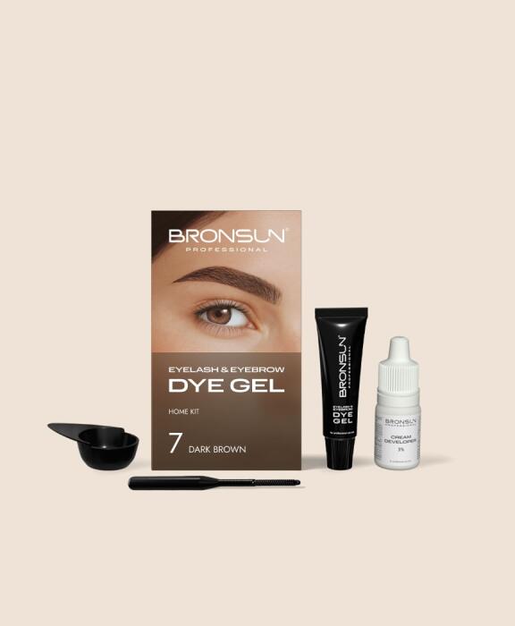 Набор для домашнего окрашивания BRONSUN, цвет темно-коричневый #7