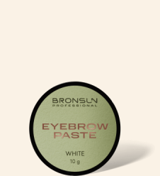 Eyebrow paste BRONSUN, white, 0.35 oz (10 g)