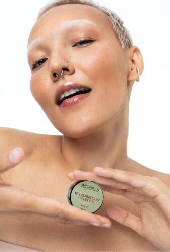 Eyebrow paste BRONSUN, white, 0.35 oz (10 g)