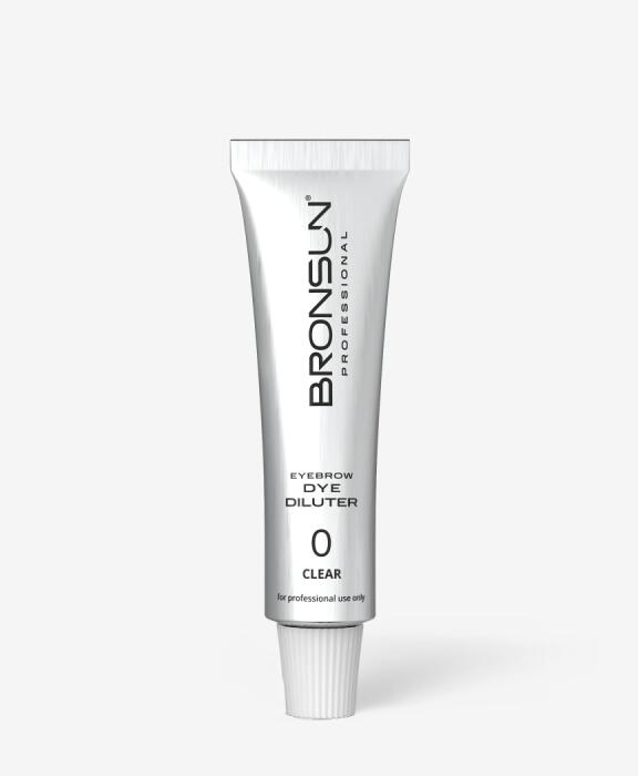 Eyebrow dye diluter BRONSUN, clear #0, 0.51 fl.oz (15 ml)
