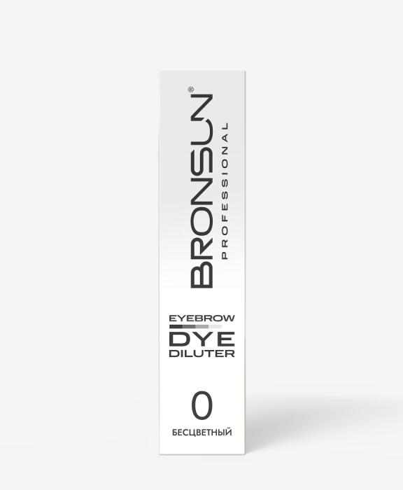 Eyebrow dye diluter BRONSUN, clear #0, 0.51 fl.oz (15 ml)