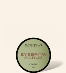 Eyebrow coffee scrub BRONSUN, 0.35 oz (10 g)